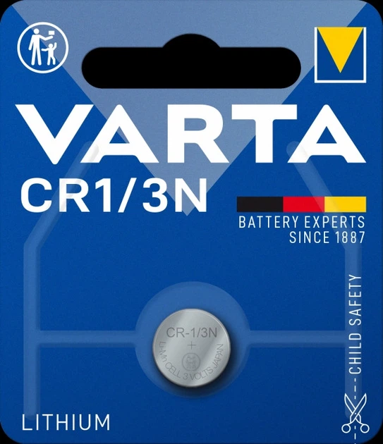 Батарейка в Вебасто VARTA Lithium 6131 CR1 3N 1BL - Фото 3 Батарейка в Вебасто VARTA Lithium 6131 CR1 3N 1BL - зображення 3