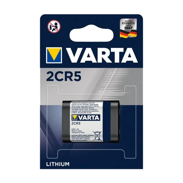 Батарейка в змішувач VARTA Lithium 6203 2CR5 1BL - зображення 2
