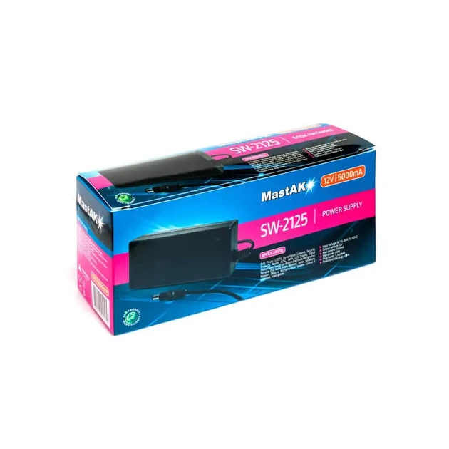 Блок живлення MastAK SW-2125 220В на (12V - 5A) - изображение 3