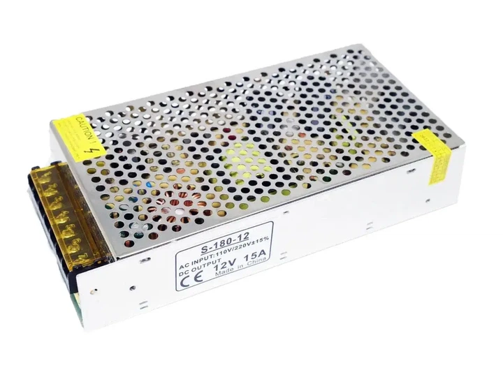 Блок живлення MSS S-180-12 220В 12V 15A 180W IP20, перфорований корпус - изображение 3