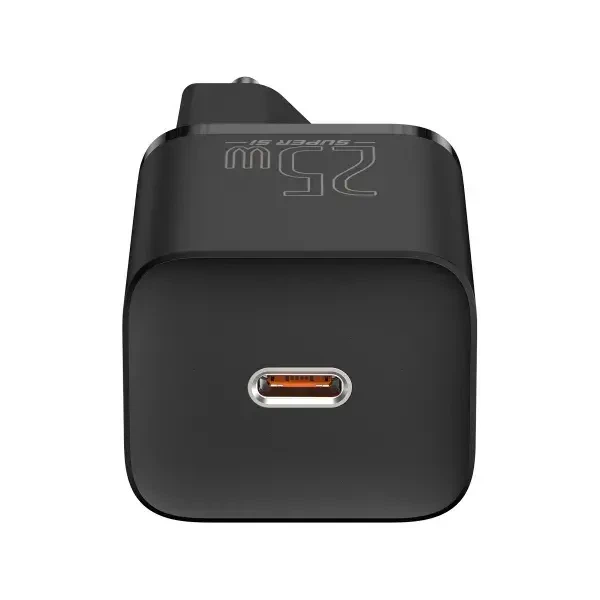 Зарядне Baseus Super Si 1Type-C PD25W QC3.0 чорний CCSP020101 - Фото 4 Зарядне Baseus Super Si 1Type-C PD25W QC3.0 чорний CCSP020101 - изображение 4