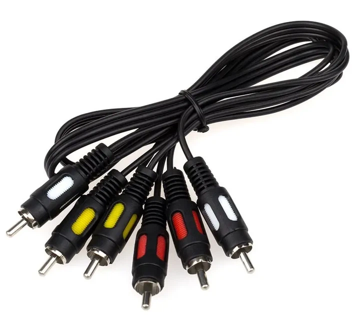 Кабель ATCOM 3RCA-3RCA 1.8m 10711 - Фото 1 Кабель ATCOM 3RCA-3RCA 1.8m 10711 - зображення 1