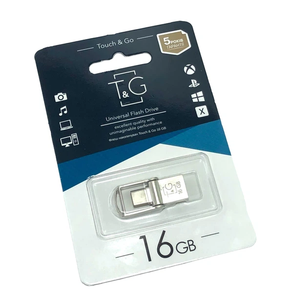 Флешка T&G 104 16GB 2.0 USB-Type C металева - изображение 2