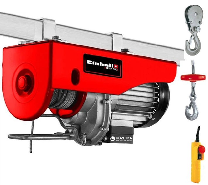 Тельфер електричний Einhell TC-EH 500 (2255140) - Фото 2 Тельфер електричний Einhell TC-EH 500 (2255140) - изображение 2