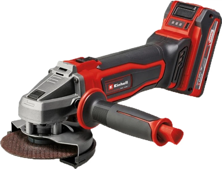 Кутова шліфувальна машина Einhell X-Change TE-AG 18/115-2 Li Kit 4 Аг (4431166K) - зображення 2