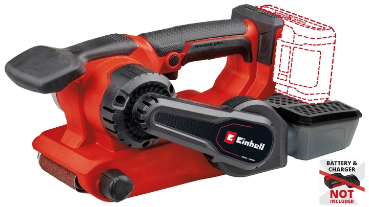 Стрічкова акумуляторна шліфувальна машина Einhell X-Change TP-BS 18/457 Li BL - Solo (4466270) - изображение 4