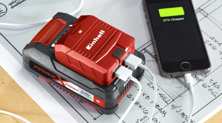Ліхтар ручний акумуляторний Einhell X-Change TE-CL 18 Li H Kit 2.5 Ah (4514130K) - Фото 9 Ліхтар ручний акумуляторний Einhell X-Change TE-CL 18 Li H Kit 2.5 Ah (4514130K) - изображение 9
