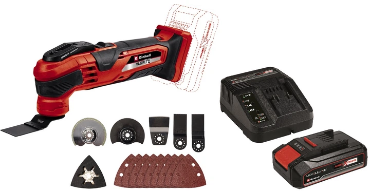 Реноватор багатофункціональний акумуляторний Einhell X-Change VARRITO Kit 2.5 Ah (4465160K) - Фото 8 Реноватор багатофункціональний акумуляторний Einhell X-Change VARRITO Kit 2.5 Ah (4465160K) - изображение 8