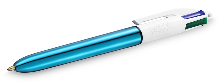 Набір кулькових ручок BIC 4 Colours Shine Blue 1 мм 12 шт (3086123494893) - зображення 3