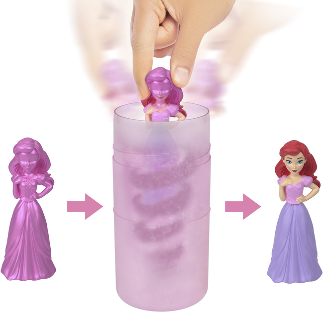 Zestaw niespodzianka Disney Princess Royal Color Reveal z mini lalką księżniczką (HMK83) (194735130016) - obraz 4