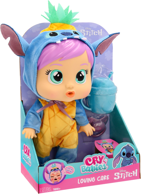 Lalka płacząca Cry Babies Disney Loving Care Stitch z akcesoriami 26 cm 11025004 (8421134927377) - obraz 12