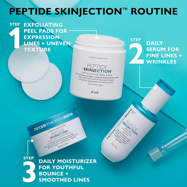 Pady do twarzy Peter Thomas Roth Peptide Skinjection 60 szt (670367020340) - obraz 2