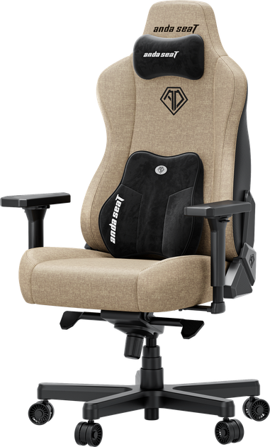Fotel gamingowy Anda Seat Kaiser 3E XL Dark Beige Fabric (AD23YC-XL-09-H-CF-H01) - obraz 3