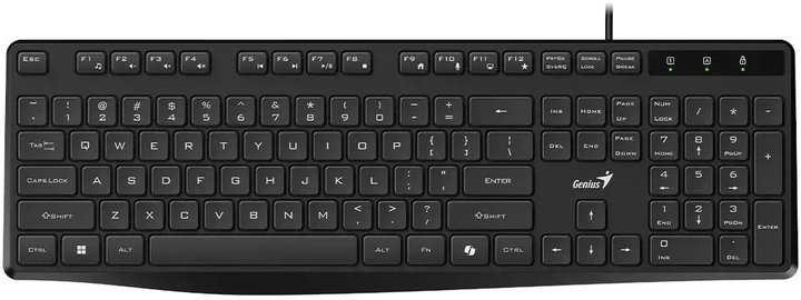 Klawiatura przewodowa Genius KB-117S Copilot USB Black (31300017403) - obraz 1