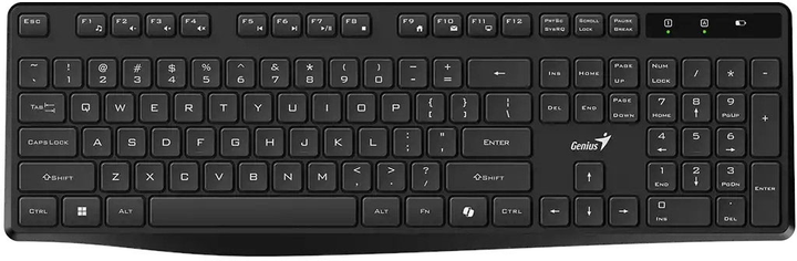 Клавіатура бездротова Genius KB-7200 Copilot 2.4 GHz Black (31320002409) - зображення 1