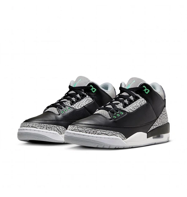 Кроссовки мужские Jordan 3 Retro Black/Grey 42 Чорний CT8532-031 - изображение 4