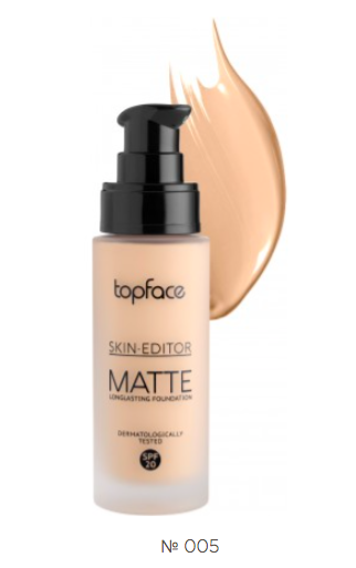 005 Тональна основа Topface Skin Editor Matte - PT465 - Фото 1 005 Тональна основа Topface Skin Editor Matte - PT465 - изображение 1