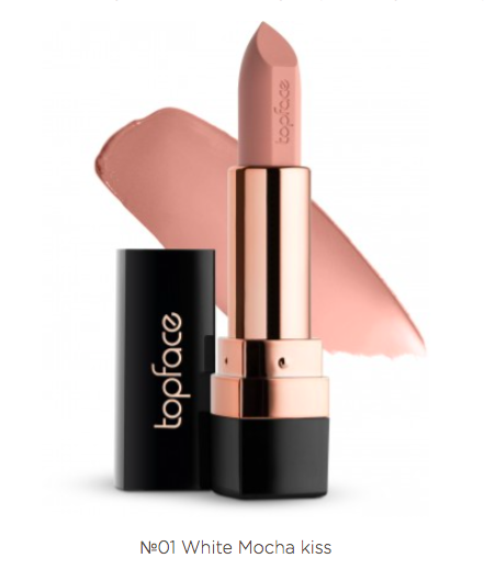 001 Помада для губ Topface Instyle Matte Lipstick (White Mocha kiss) - PT155 - Фото 1 001 Помада для губ Topface Instyle Matte Lipstick (White Mocha kiss) - PT155 - изображение 1
