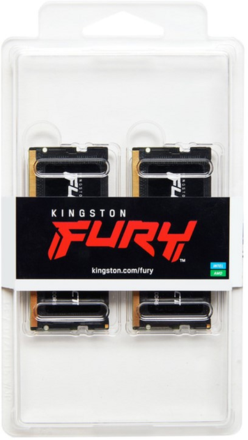 Pamiec Kingston Kingston Fury SODIMM DDR5-4800 32768MB PC5-38400 (Kit of 2x16384) Impact Black (KF548S38IBK2-32) (955555905854079) - Outlet - obraz 3