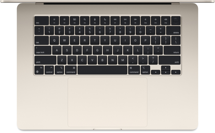 Laptop Apple MacBook Air 15.3" M3 16/256GB 2024 (APL_MC9F4) (Qwerty + Cyrylica) Starlight (SKHH624VY4V) - Outlet - obraz 2