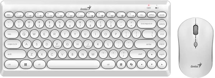 Комплект бездротовий Genius LuxeMate Q8000 2.4 GHz Copilot White (31340013412) - зображення 1