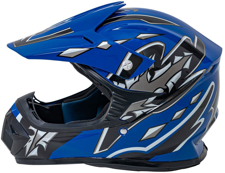 Kask Motocyklowy Enduro Niebieski rozmiar L (5903864984194) - obraz 5