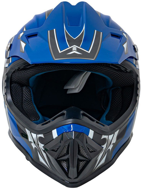 Kask Motocyklowy Enduro Niebieski rozmiar M (5903864984200) - obraz 3