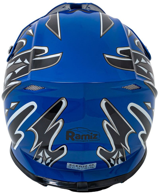Kask Motocyklowy Enduro Niebieski rozmiar M (5903864984200) - obraz 6