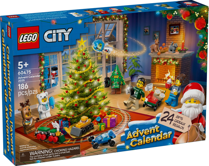 Zestaw klocków LEGO City Kalendarz adwentowy na 2025 rok 186 elementów (60475) - obraz 1