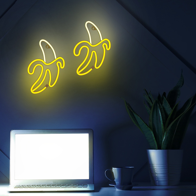 Dekoracyjny neon LED szyld Forever Light BANANA 28.5 x 19.6 cm (RTV100227) - obraz 4
