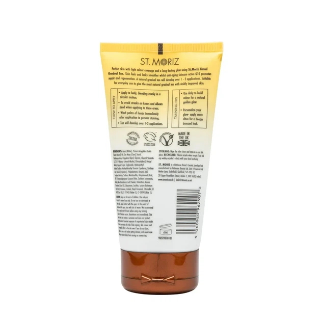 Лосьйон для автозасмаги з антивіковим ефектом St.Moriz Advanced Tinted Gradual Tan Lotion, 150 мл - изображение 5