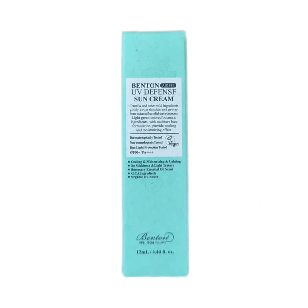 Сонцезахисний крем з Центелою Benton Air Fit UV defense Sun Cream SPF50+/PA++++, 12 мл - Фото 1 Сонцезахисний крем з Центелою Benton Air Fit UV defense Sun Cream SPF50+/PA++++, 12 мл - изображение 1