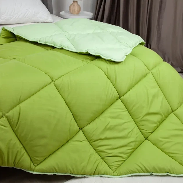Ковдра двоспальна 180×205 зимова особливо тепла FRIENDLY ALASKA оливкова, 450 г/м² (1-00152_28629) - зображення 4