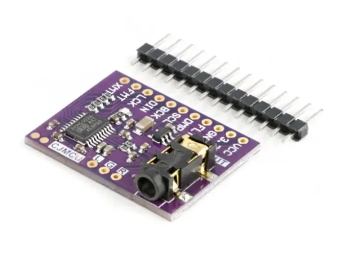 Модуль ЦАП PCM5102A I2S 3,3В c гнездом 3.5 мм. 384kHz/32bit - Фото 1 Модуль ЦАП PCM5102A I2S 3,3В c гнездом 3.5 мм. 384kHz/32bit - изображение 1