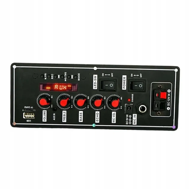 Плата усилителя 2x10Вт, Bluetooth, MP3 /WMA / WAV / FLAC / APE, FM (87.5MHZ-108.0MHZ); - изображение 5