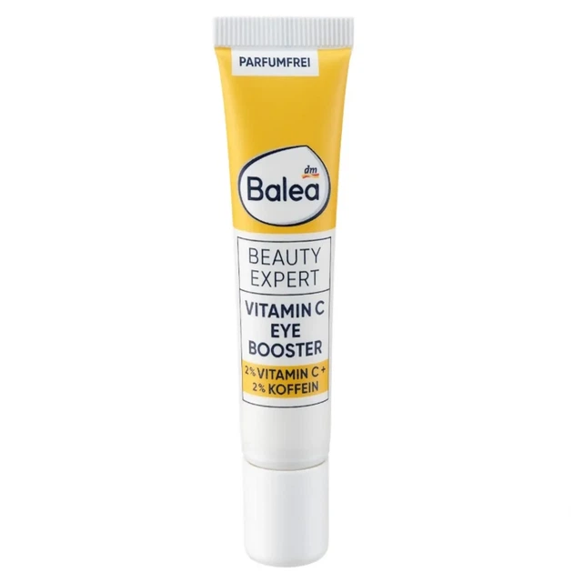 Крем Balea Augencreme Beauty Vitamin C Eye Booster под глаза с витамином C и кофеином 15 мл - Фото 1 Крем Balea Augencreme Beauty Vitamin C Eye Booster под глаза с витамином C и кофеином 15 мл - изображение 1
