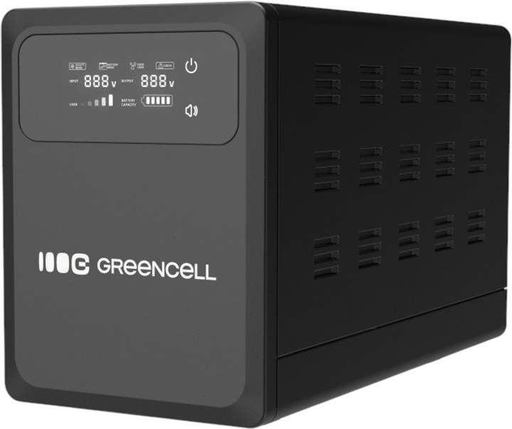 ДБЖ Green Cell PowerCore 1200Вт/2000ВА (UPSLPPC1200) - зображення 4