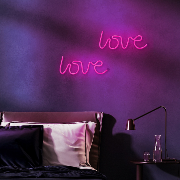 Dekoracyjny neon LED szyld Forever Light LOVE 35 x 13 cm (RTV100208) - obraz 2