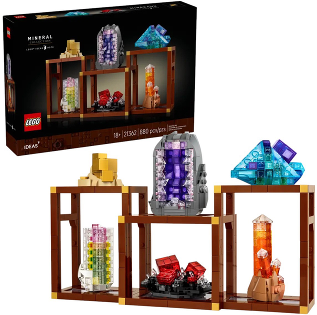 Конструктор LEGO Ideas Колекція мінералів 880 елементів (21362) (5702017829296) - зображення 3