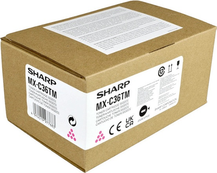 Тонер-картридж Sharp MX-C36TM Magenta - зображення 1