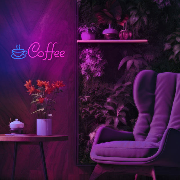Декоративна неонова LED вивіска Forever Neolia PLEXI LED COFFEE 42 x 22.2 см (RTV100272) - зображення 5