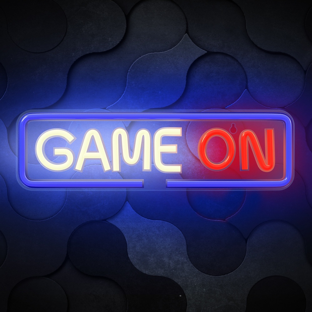 Декоративна неонова LED вивіска Forever Light PLEXI LED GAME ON 40 x 12 см (RTV100546) - зображення 2