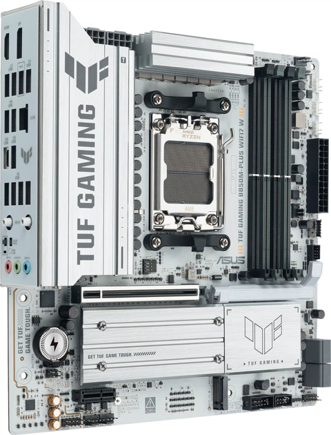 Материнська плата Asus TUF Gaming B850M-PLUS WIFI7 W (sAM5, AMD B850, PCI-Ex16) - зображення 2