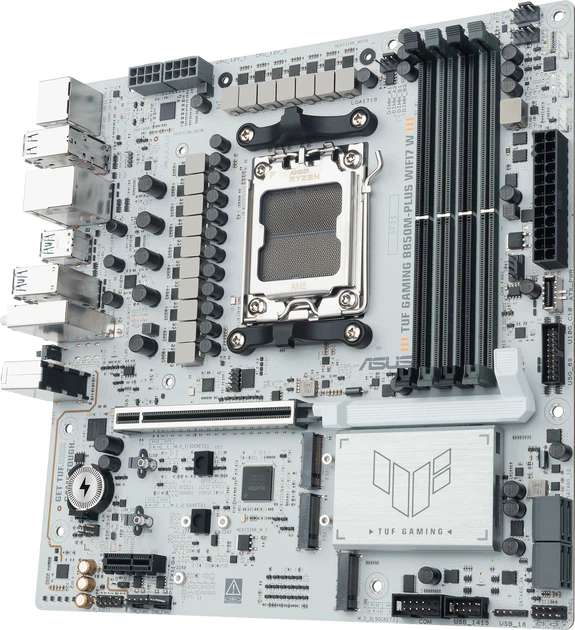 Материнська плата Asus TUF Gaming B850M-PLUS WIFI7 W (sAM5, AMD B850, PCI-Ex16) - зображення 7