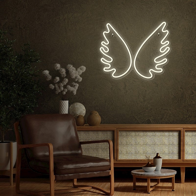 Декоративна неонова LED вивіска Forever Light PLEXI LED WINGS 39.5 x 32.5 см (RTV100448) - зображення 4