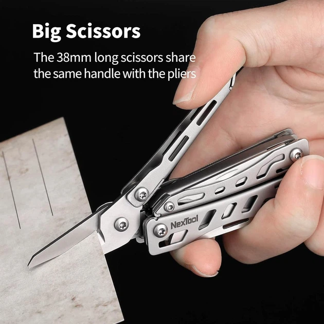 Мультитул NexTool Mini Flagship (NE20146) Multifunctional Pliers 11 в 1, Silver - изображение 4