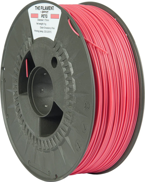 Filament do drukarek 3D Spectrum PETG 1.75 mm 1 kg Pink (TF-24025) - obraz 2