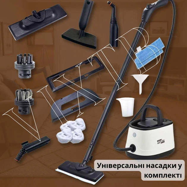 Пароочиститель с универсальным комплектом насадок Zepline ZP-7784