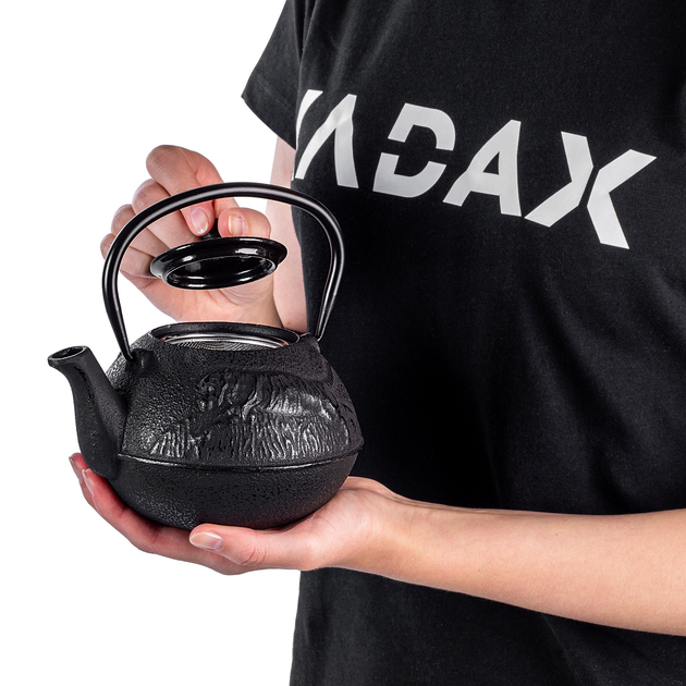 Чайник для заварювання чаю Kadax чавунний чорний 720 мл (5903699477717) - зображення 9
