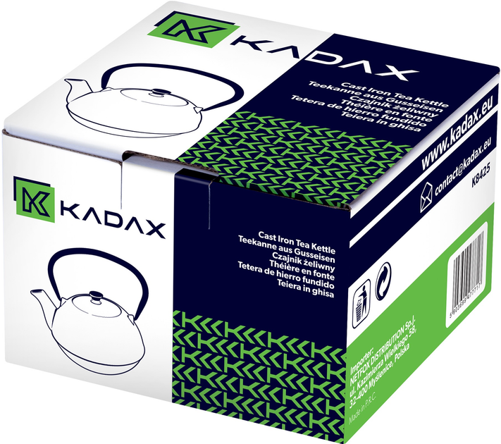 Чайник для заварювання чаю Kadax чавунний чорний 720 мл (5903699477717) - зображення 12